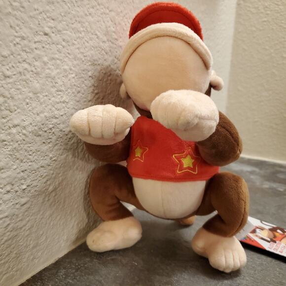 Plush - Diddy Kong 9 Inch (NEW) - Nintendo - Donkey Kong - Super Mario - Picture 7 of 10